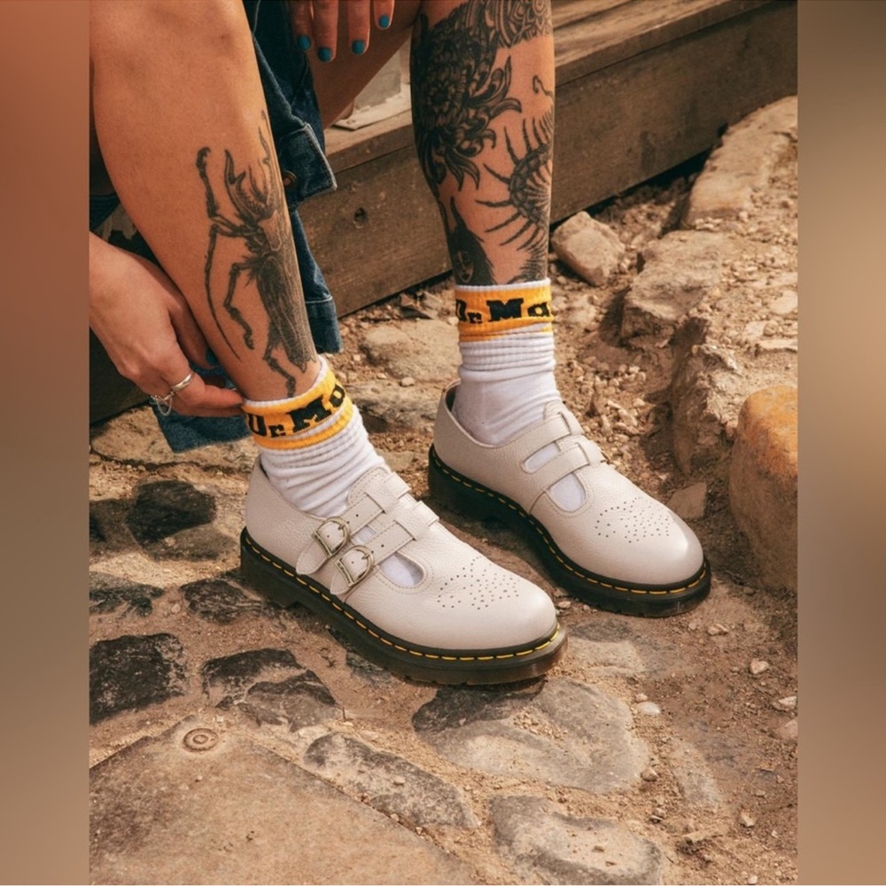 DR MARTENS 8065 SMOOTH LEATHER MARY JANE SHOES